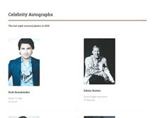 Tablet Screenshot of celebrityautographs.nl